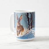 Mug La Révélation De La Neige : La Course Du Lièvre (Devant gauche)