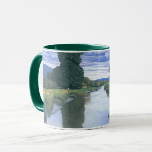 Mug La rivière de Berville par Felix Vallotton, Fine A (Devant gauche)