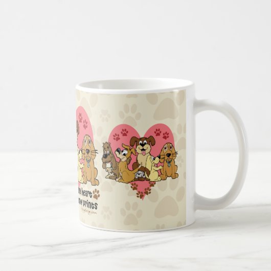 Mug La route à mes chiens de coeur (Droite)