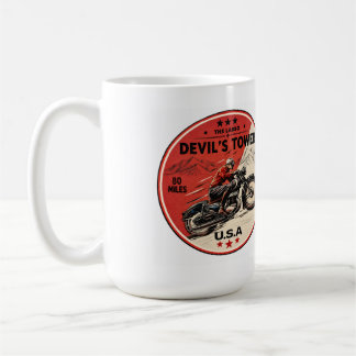 Mug La route de Devil's Tower - le voyage à moto du la