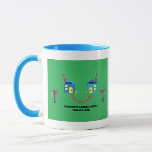 Mug La route vers une maison d'amis n'est jamais longu (Gauche)