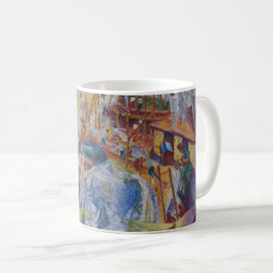 Mug La rue entre dans la maison - Umberto Boccioni
