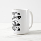 Mug La rumination est mon cardio (Devant droit)