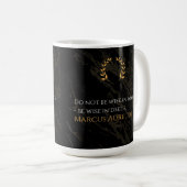 Mug La sagesse de Marc Aurèle : les actes sont plus él (Devant droit)