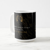 Mug La sagesse de Marc Aurèle : les actes sont plus él (Devant gauche)