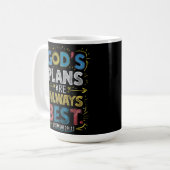 Mug La Sagesse Divine : Les Plans Des Dieux Sont Toujo (Devant gauche)