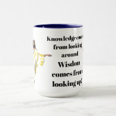 MUG LA SAGESSE VIENT DE REGARDER VERS LE HAUT (Centre)