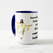 MUG LA SAGESSE VIENT DE REGARDER VERS LE HAUT (Devant gauche)