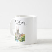 Mug La Sagrada Familia & Skyline – Barcelona Spain (Devant gauche)