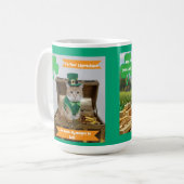 Mug La Saint-Patrick avec humour félin (Devant gauche)