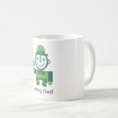 Mug La Saint-Patrick avec un lutin chanceux minimalist (Devant droit)