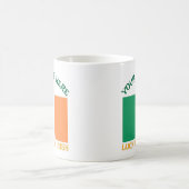 Mug La Saint-Patrick Drapeau Irlande Nom Personnalisé  (Centre)