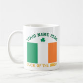 Mug La Saint-Patrick Drapeau Irlande Nom Personnalisé  (Gauche)