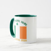 Mug La Saint-Patrick Drapeau Irlande Nom Personnalisé (Devant gauche)