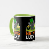 Mug La Saint-Patrick être chanceux (Devant gauche)