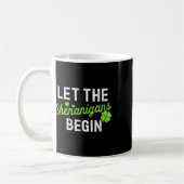 Mug La Saint-Patrick Professeur Laissez les Shenanigan (Gauche)