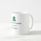 Mug La Saint-Patrick, Texte Drôle Jus de Lutin (Devant droit)