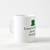 Mug La Saint-Patrick, Texte Drôle Jus de Lutin (Devant gauche)