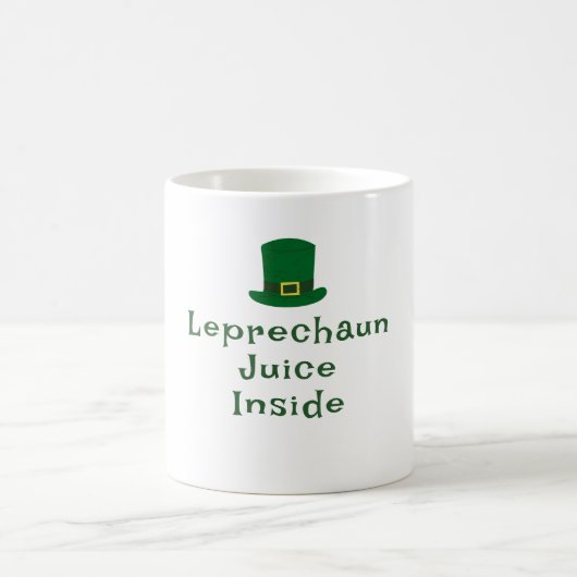 Mug La Saint-Patrick, Texte Drôle Jus de Lutin (Centre)