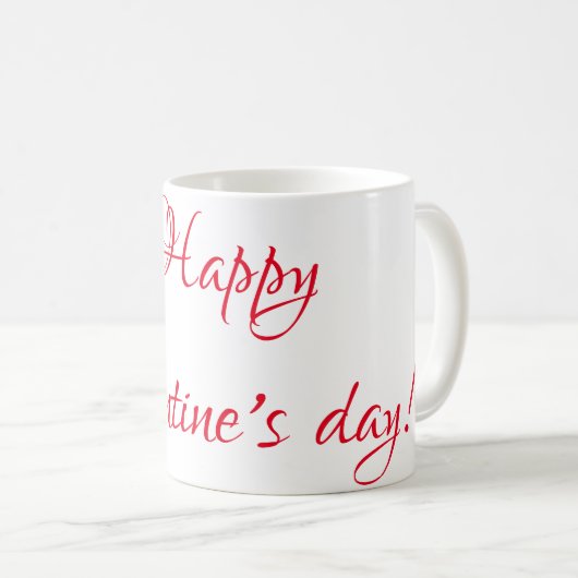 Mug la Saint-Valentin (Devant droit)