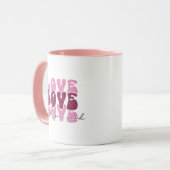 Mug La Saint-Valentin "Amour Amour Amour" (Devant gauche)