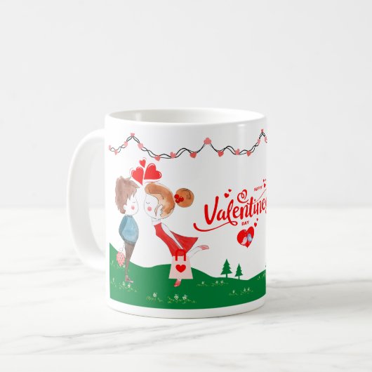 Mug La Saint-Valentin au café (Devant gauche)