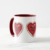 Mug La Saint Valentin au coeur (Devant gauche)