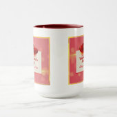 Mug La Saint-Valentin avec des cœurs rouges I Amour ro (Centre)