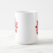 Mug la Saint-Valentin bonjour amour  (Centre)