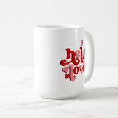 Mug la Saint-Valentin bonjour amour  (Devant droit)