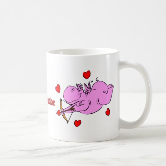 Mug La Saint Valentin d'amour hippo (Droite)