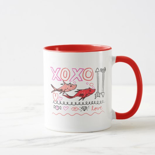 Mug La Saint-Valentin de Dr. Seuss | Conception XOXO (Droite)