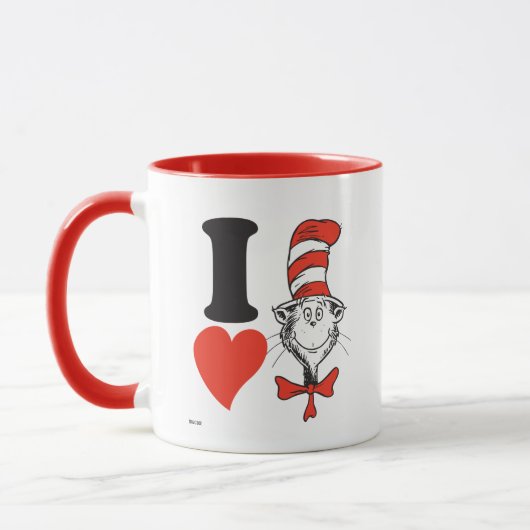 Mug La Saint-Valentin de Dr. Seuss | J'aime le Chat da (Gauche)