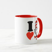 Mug La Saint-Valentin de Dr. Seuss | J'aime le Chat da (Devant droit)