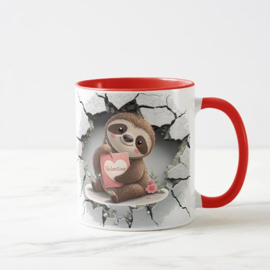 Mug La Saint-Valentin de la paresse (Droite)