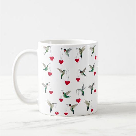 Mug La Saint-Valentin des colibris (Gauche)