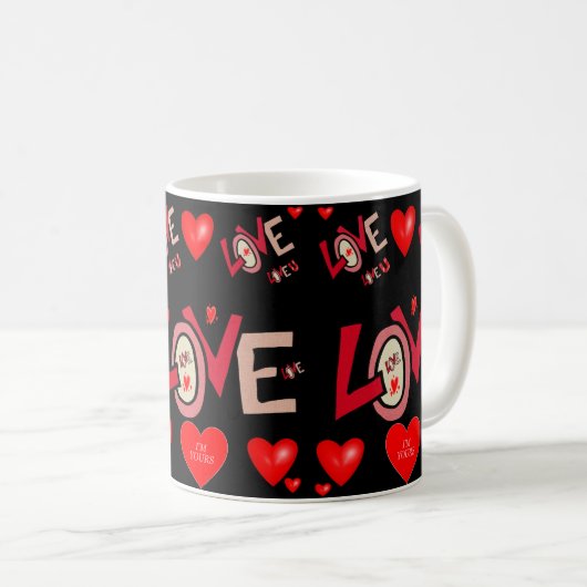 Mug La Saint Valentin en boue (Devant droit)