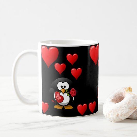 Mug La Saint Valentin en boue (Avec donut)