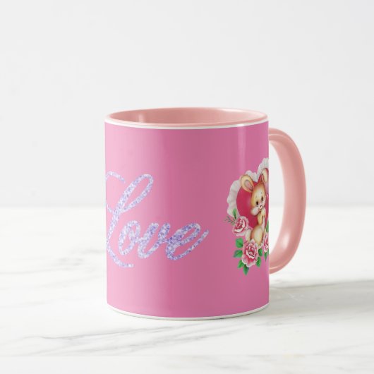 Mug La Saint Valentin en boue (Devant droit)