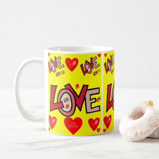 Mug La Saint Valentin en boue (Avec donut)