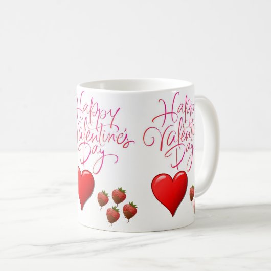 Mug La Saint-Valentin, les grenouilles (Devant droit)