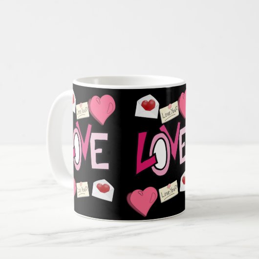 Mug La Saint-Valentin, les grenouilles (Devant gauche)