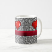 Mug La Saint-Valentin, les grenouilles (Devant droit)