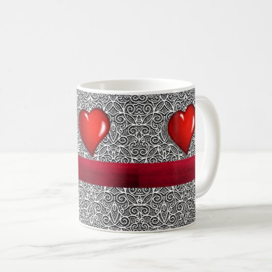 Mug La Saint-Valentin, les grenouilles (Devant droit)