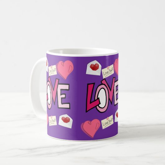 Mug La Saint-Valentin, les grenouilles (Devant gauche)