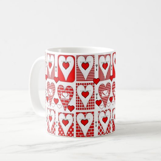 Mug La Saint-Valentin, les grenouilles (Devant gauche)