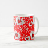 Mug La Saint-Valentin, les grenouilles (Devant droit)