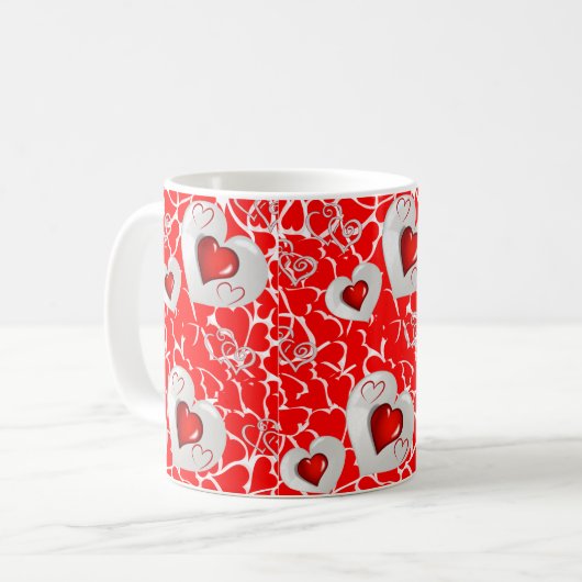 Mug La Saint-Valentin, les grenouilles (Devant gauche)