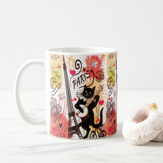 Mug La Saint-Valentin, les grenouilles (Avec donut)