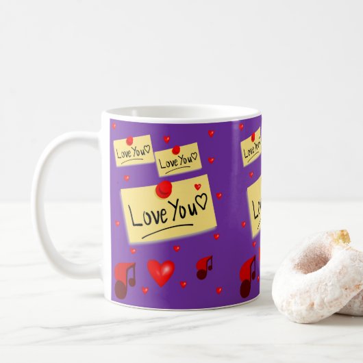 Mug La Saint-Valentin, les grenouilles (Avec donut)